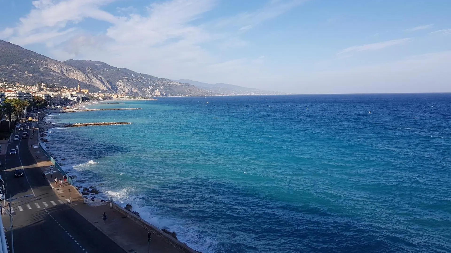 Menton Front Bord De Mer Cote D'Azur Florentina Sea View French Riviera Proche Monaco Montecarlo Superb Studio 0*,  France