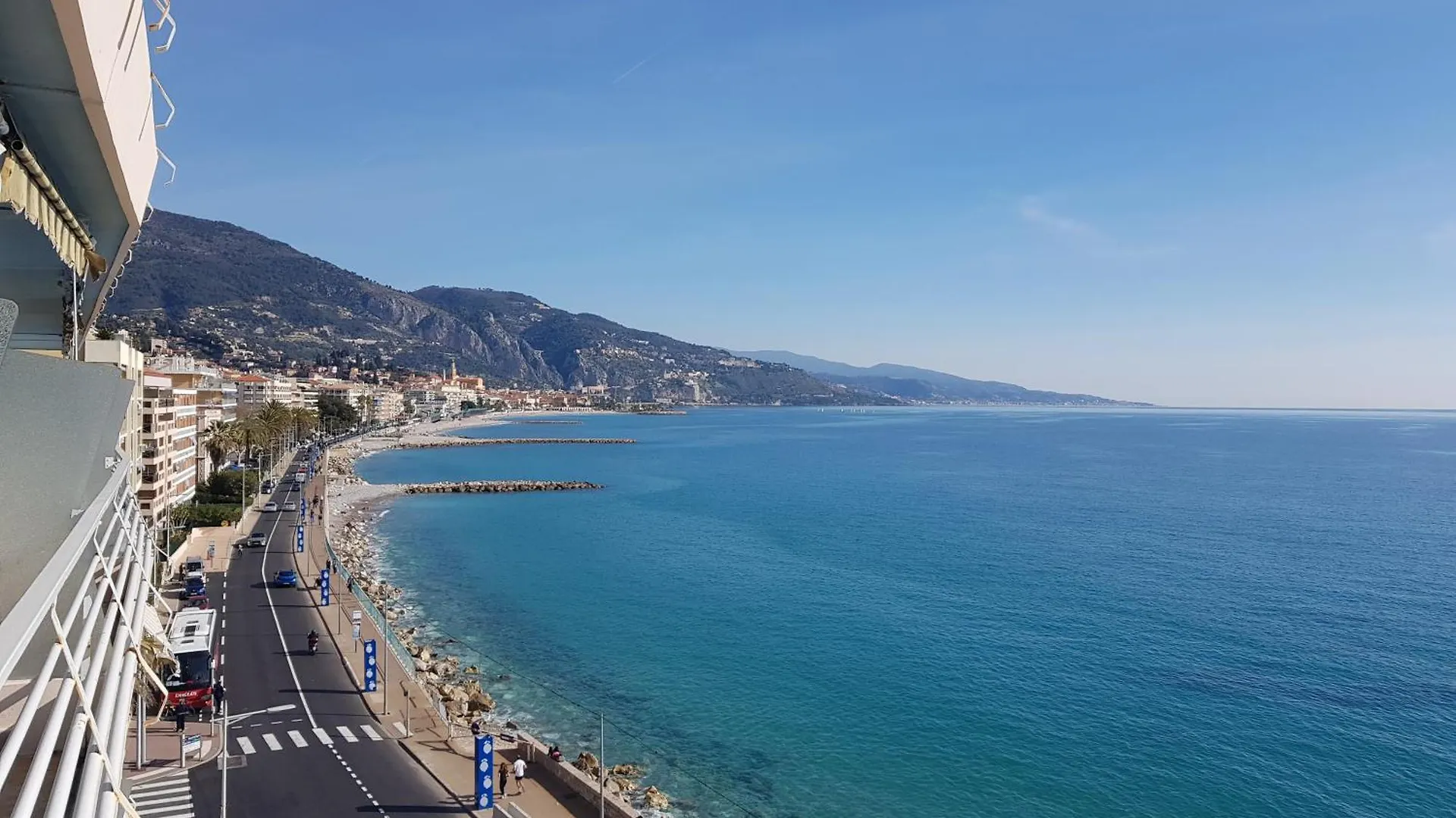 Apartment Menton Front Bord De Mer Cote D'Azur Florentina Sea View French Riviera Proche Monaco Montecarlo Superb Studio